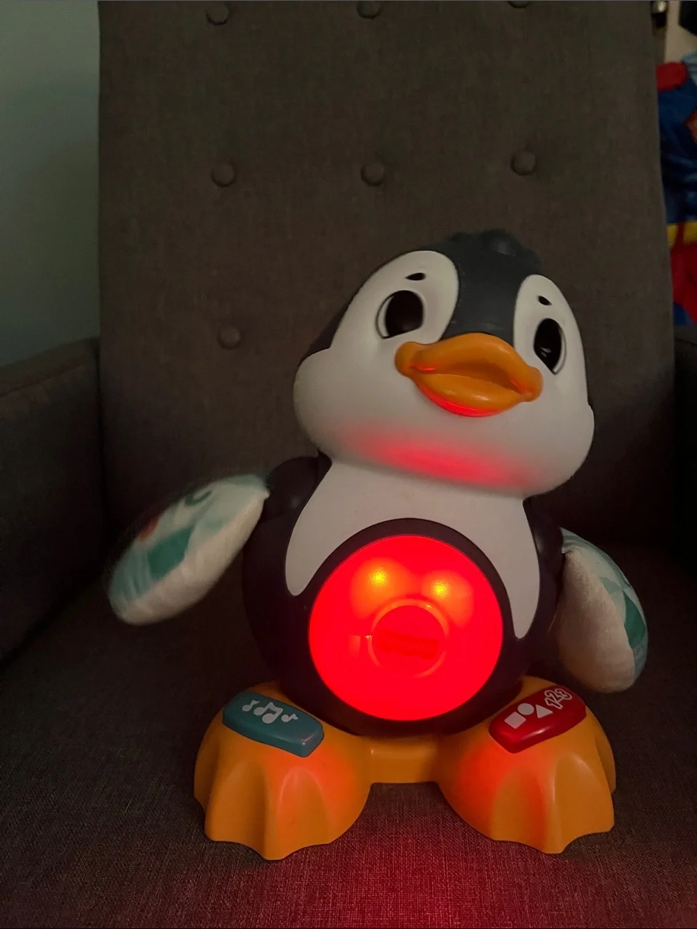 Fisher-Price Blue, White & Orange Light-Up Penguin Learning Toy